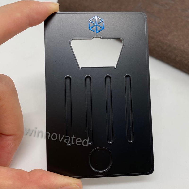 Matt black bottle opener